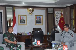 Pangdam Terima Kunjungan Kepala Bakamla Zona Maritim Timur Bahas Kerjasama Keamanan