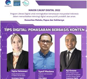Kementerian Kominfo Gelar Webinar Literasi Digital Pemasaran Berbasis Konten