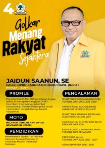 Jaidun Saanun Optimis Terpilih Kembali di Pileg 2024
