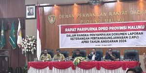 Gubernur dan Wagub Hadiri Paripurna LKPJ di DPRD Maluku