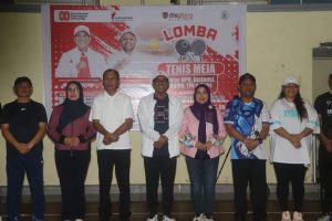 Rayakan HUT ke-80 Kemerdekaan RI, Pemkab Malteng Membuka Turnamen Tenis Meja