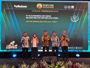 PLN UIW MMU Raih TOP CSR Awards 2026 Site Level #Star 3 lewat Program Kopi Tuni