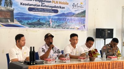 PLN UP3 Tobelo Perkuat Edukasi PLN Mobile dan Keselamatan Ketenagalistrikan di Kelurahan Darame